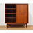 Retro Square Sliding Door Accent Cabinet