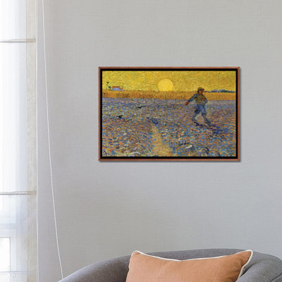 The Sower, C.1888 - reproduction d'art murale encadrée