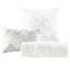 Édredon blanc grand 7 pièces - édredon glamour, taies décoratives, coussins décoratifs, jupe de lit incluse-129988523-129988521
