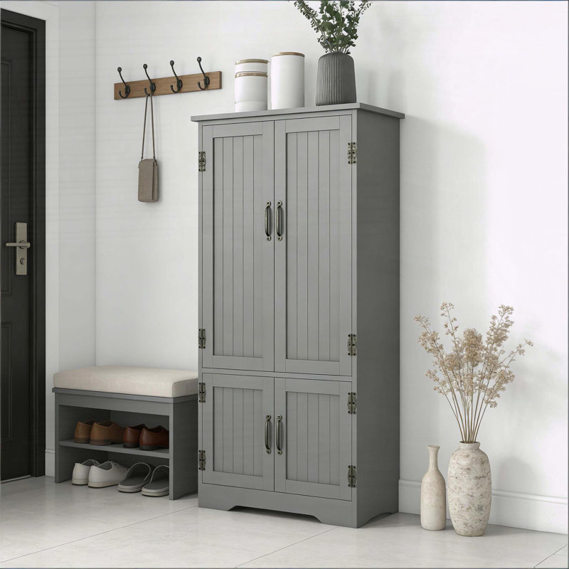 Armoire de rangement Farmhouse, Gris