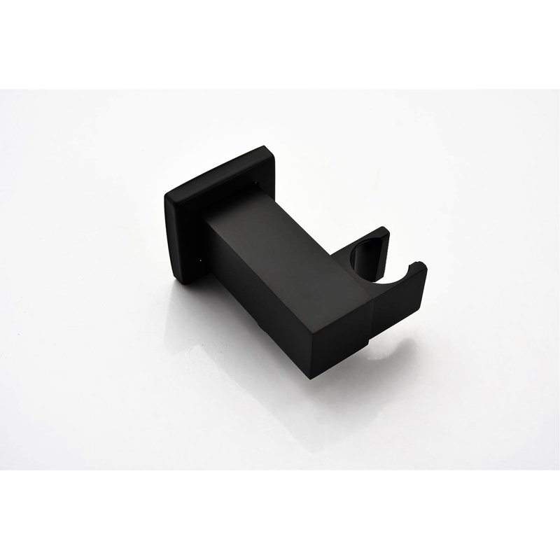 Matte Black Wall Mounted Shower - 10" Rain Head, Brass & Stainless Steel Build, Self-Cleaning Nozzle, Strong Water Flow, Complete With Components Head Mount Black, Robust Construction Stainless, Air
