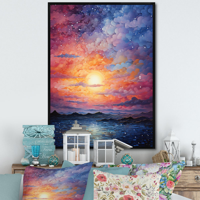 «Colorful Colorful Photo Infinite Horizons I - Nautique et plage, art mural sur toile, H 40 po x l 30 po x P 1,5 po