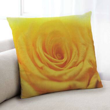 Flendersen Square Pillow Cover u0026 Insert Latitude Run Color: Yellow