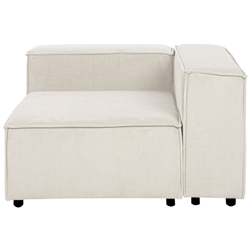 Cayle 1 Seater Corner Sectional, Right Hand Facing, White