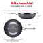 Kitchenaid Nitro Carbon Steel Stir Fry Pan / Wok Pan, Stainless Steel, Induction Suitable, 10 Inch, Gray
