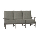 Croquet 76" Wide Outdoor Patio Sofa with Cushions