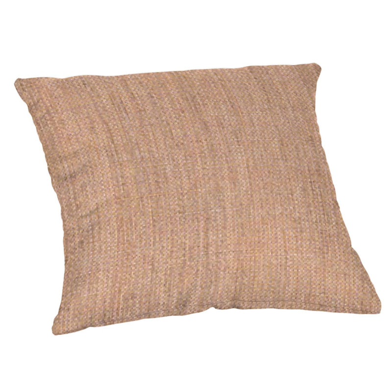 Casual Cushion Solid Sunbrella® Fabric 1-Piece Indoor/Outdoor Square Throw Pillow, 20"W x 20"L, Cast Petal, 20"H x 20"W