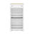 Free Standing Shoe Rack With 2 Flip Drawers And Adjustable Panel, Wood Grain Pattern Top Cabinet, Functional Entryway Organizer-2015928989