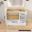 Base de meuble-lavabo simple en bois massif 42 po-94919127