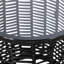 Table d'appoint de patio 15,73 pouces de conception, enveloppée, en verre trempé et structure en fer thermolaqué, avec