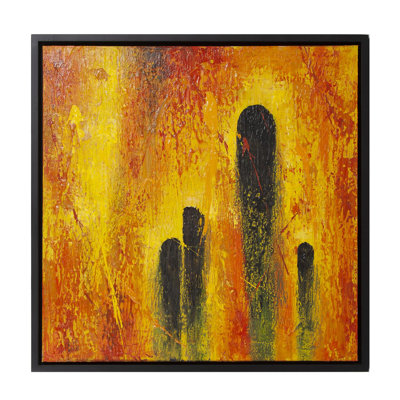 Comet Blue Flare Painting