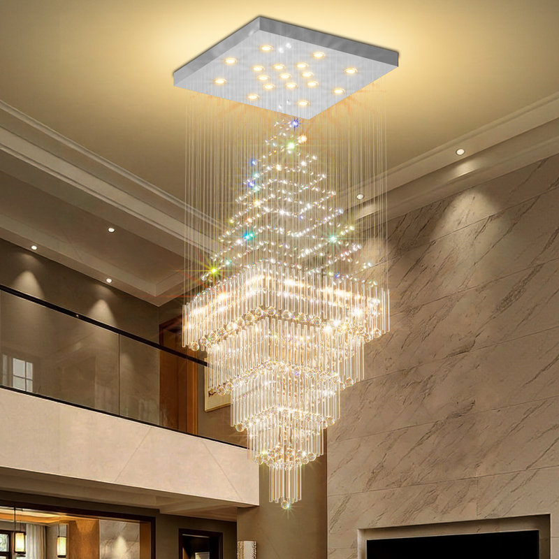 Grand lustre carré en cristal Kaillan