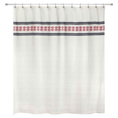 Izod Shower Curtain In White