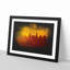 Downtown Los Angeles At Sunset Paint Splash - Framed Print-56915641-56915642