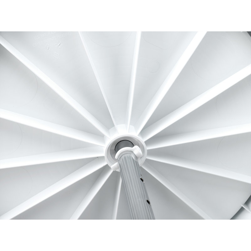 Rev-A-Shelf Lazy Susan Full-Circle Polymer Two-Shelf, 18" W, White