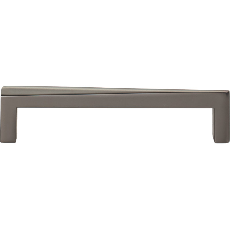 Slate Silver Contemporary Bar Pull with Mounting Hardware