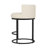 34.6'' H Faux Leather Upholstered Swivel Counter Stool with Metal Frame-674095246