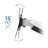 Mount-It Full Motion Height Adjustable TV Wall Mount Bracket with Black Gas Spring Articulating Arm