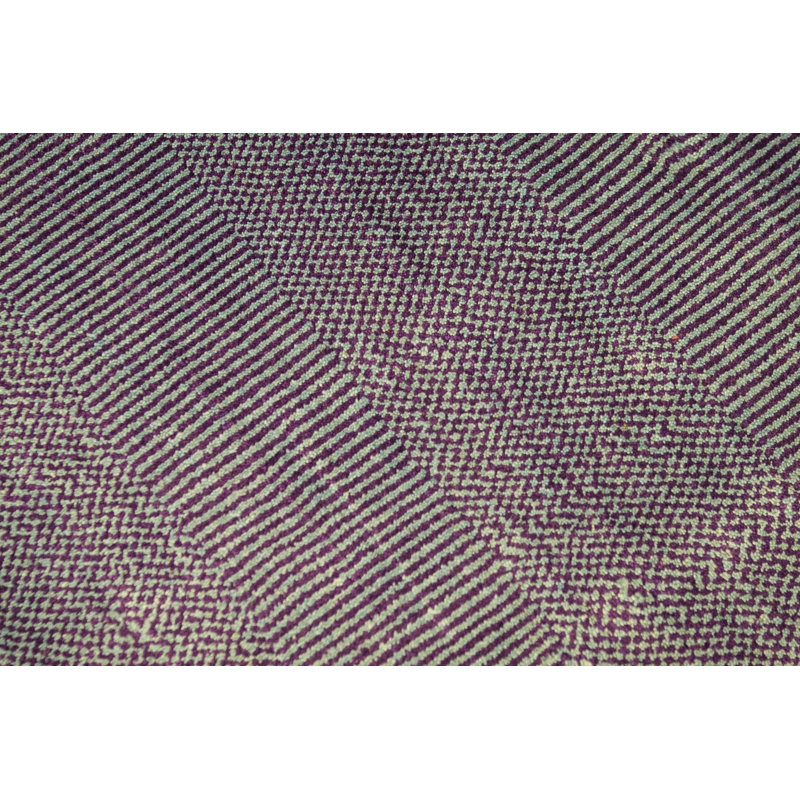 Tapis bleu de haute qualité noué à la main