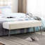 Faux Leather Upholstered Bench with Metal Legs-275778533