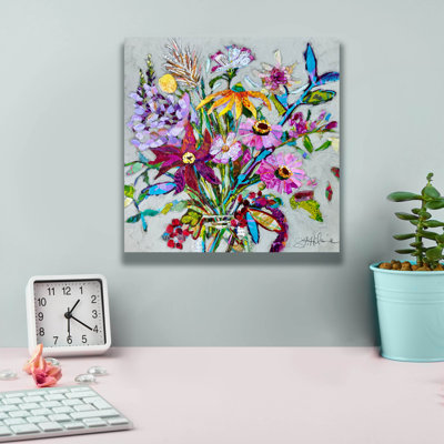 «Fab Floral» par St Hilaire Elizabeth, art mural sur toile