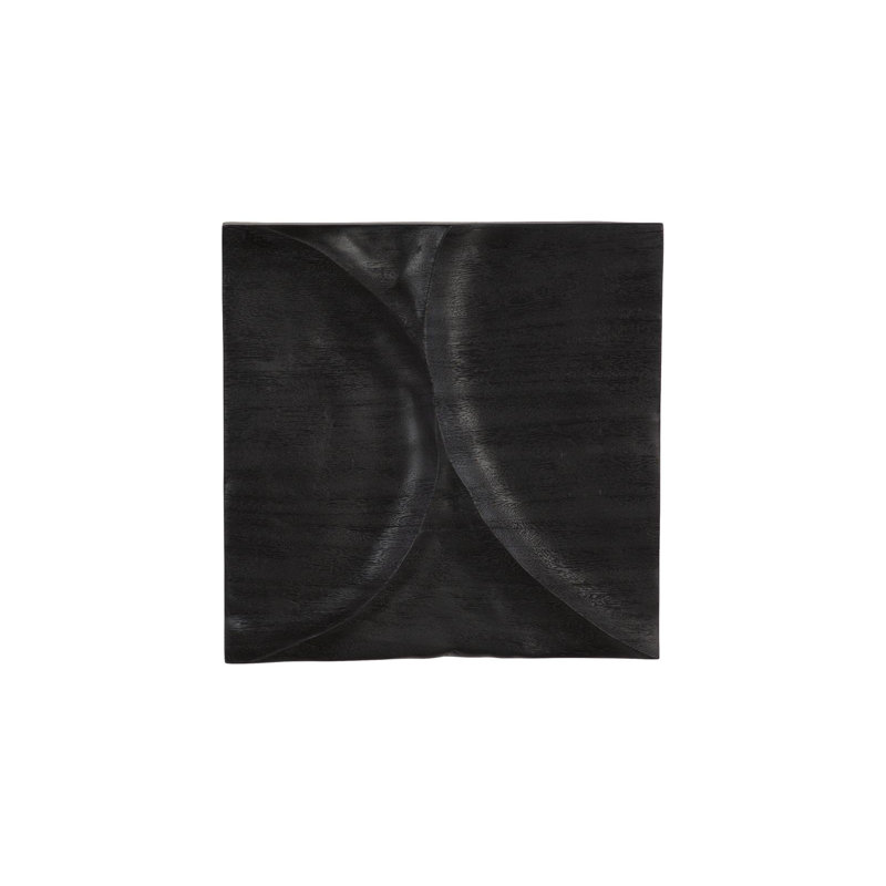 Curve Wall Tile, Wave, Black, Black