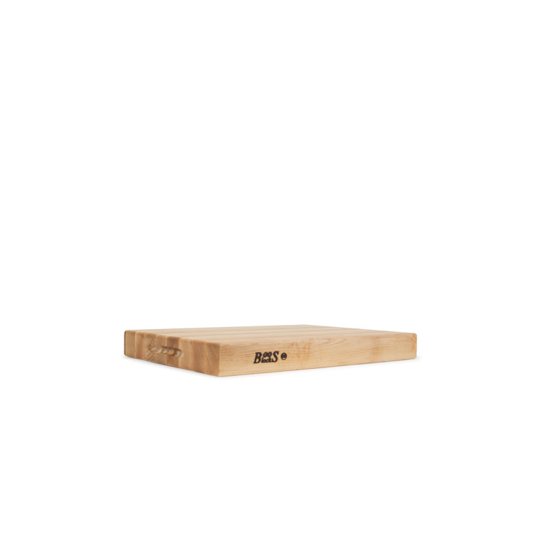 John Boos Maple Wood Edge Grain Reversible Cutting Board, 18" L x 12" W 2.25"D, Maple