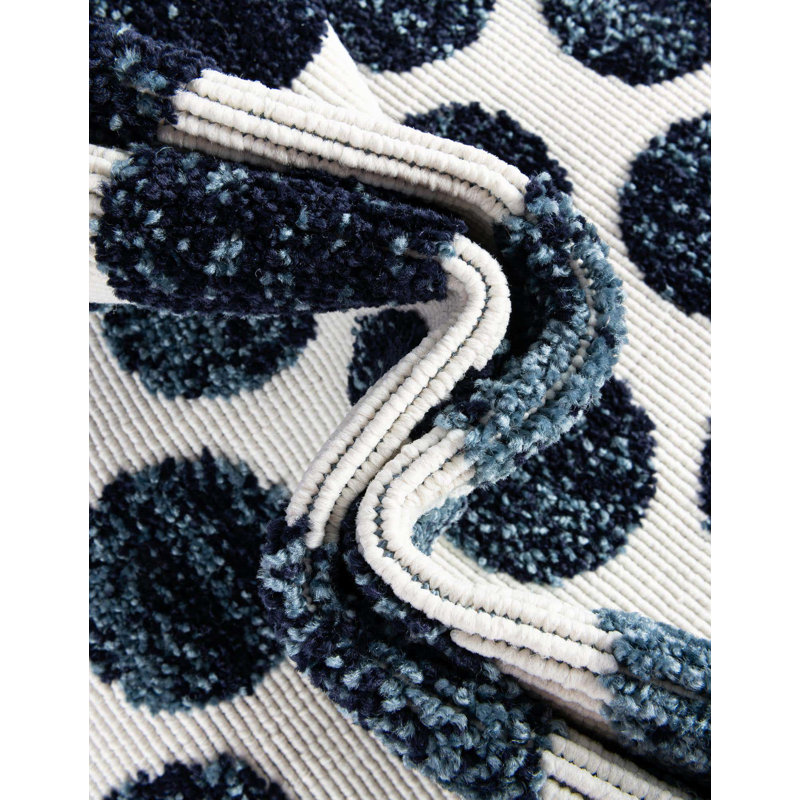 Tapis intérieur / extérieur Sabrina Soto Dots, Tapis de couloir 2 pi x 8 pi