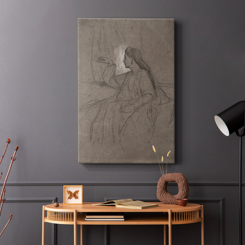 Croquis rétro Lxx - Cavas enveloppés de galerie, H 12 po x l 8 po