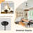 6-light Farmhouse Wood Chandelier, Farmhouse Wagon Wheel Chandelier With Seeded Glass Shade, Round Rustic Wood  Pendant Light For Dining Room Living Room Kitchen Entryway-981288096-981288101