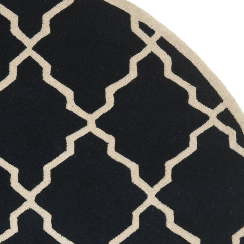 Chatham Hand Tufted Wool Geometric Rug, Round 7'