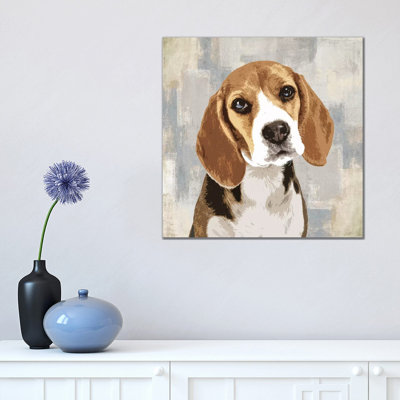 Beagle 1 Piece Wrapped Canvas Wall Art