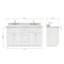 Ensemble de meuble-lavabo double 61 po Hamlet-759318130