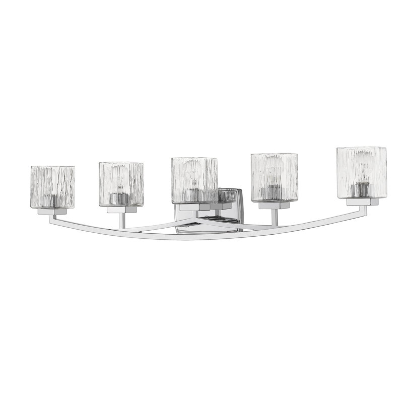 Éclairage de salle de bain à intensité variable 5 lumières Vandoren, Chrome