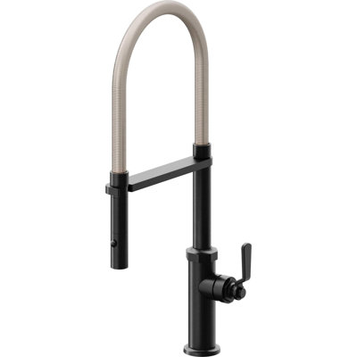 Culinary Pull-Out Kitchen Faucet With Button Sprayer