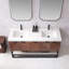 Ensemble de meuble-lavabo double autoportant Mahon-440307555-440350617