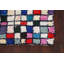 Tapis de couloir en laine noué à la main de conception unique 2 pi 8 po x 8 pi Tapis décoratif en bleu/beige