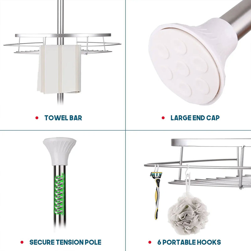 Steel Freestanding Over the Toilet Storage, Silver
