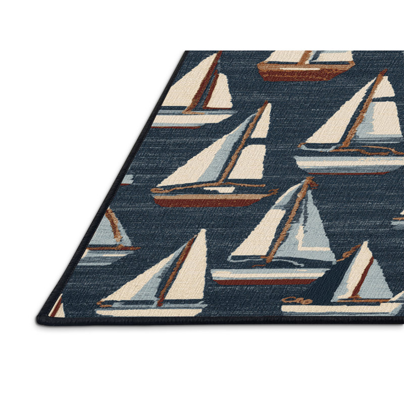  Tapis nautique lavable, Rond 6 pi