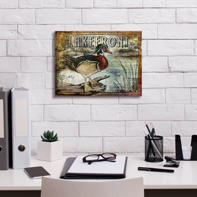 «Duck Sign II» par Paul Brent, art mural sur toile