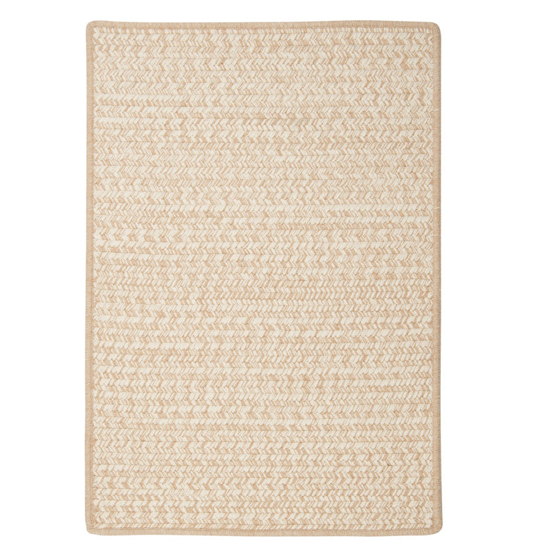 Tapis beige tressé Guntram, Rectangle 10 pi x 13 pi