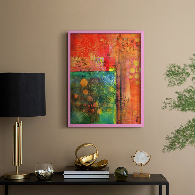«Meet Me in Paris II», reproduction encadrée - bois massif, H 11 po x l 9 po, Rose