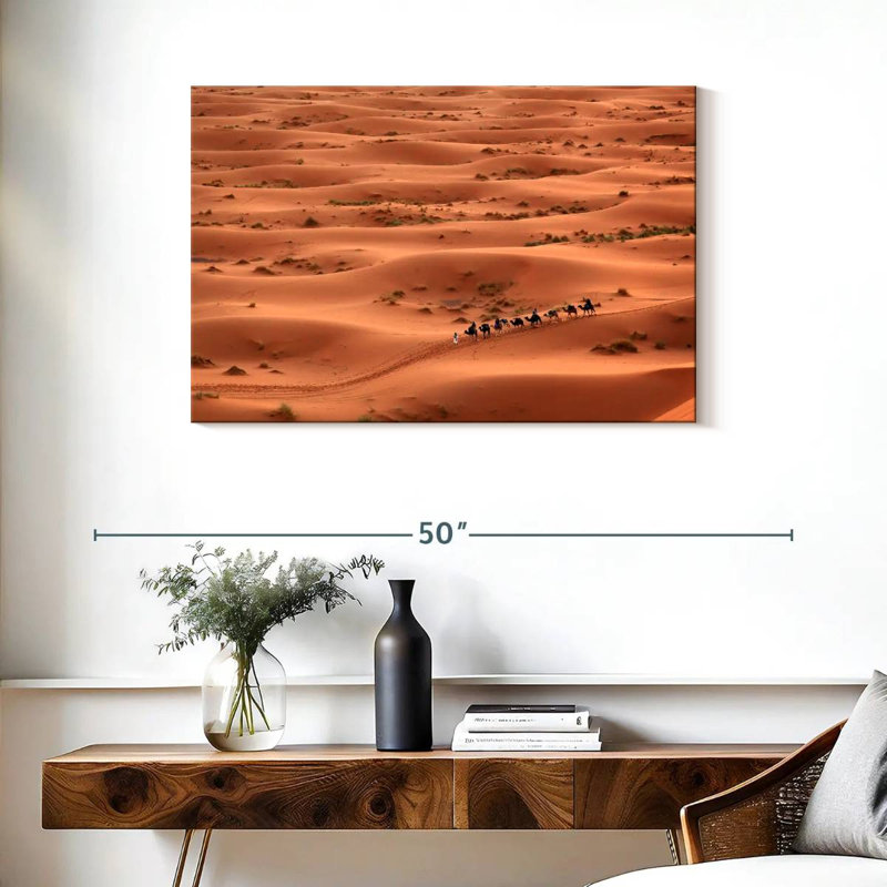 Caravane de chameaux dans le désert d'Alvord Sahara