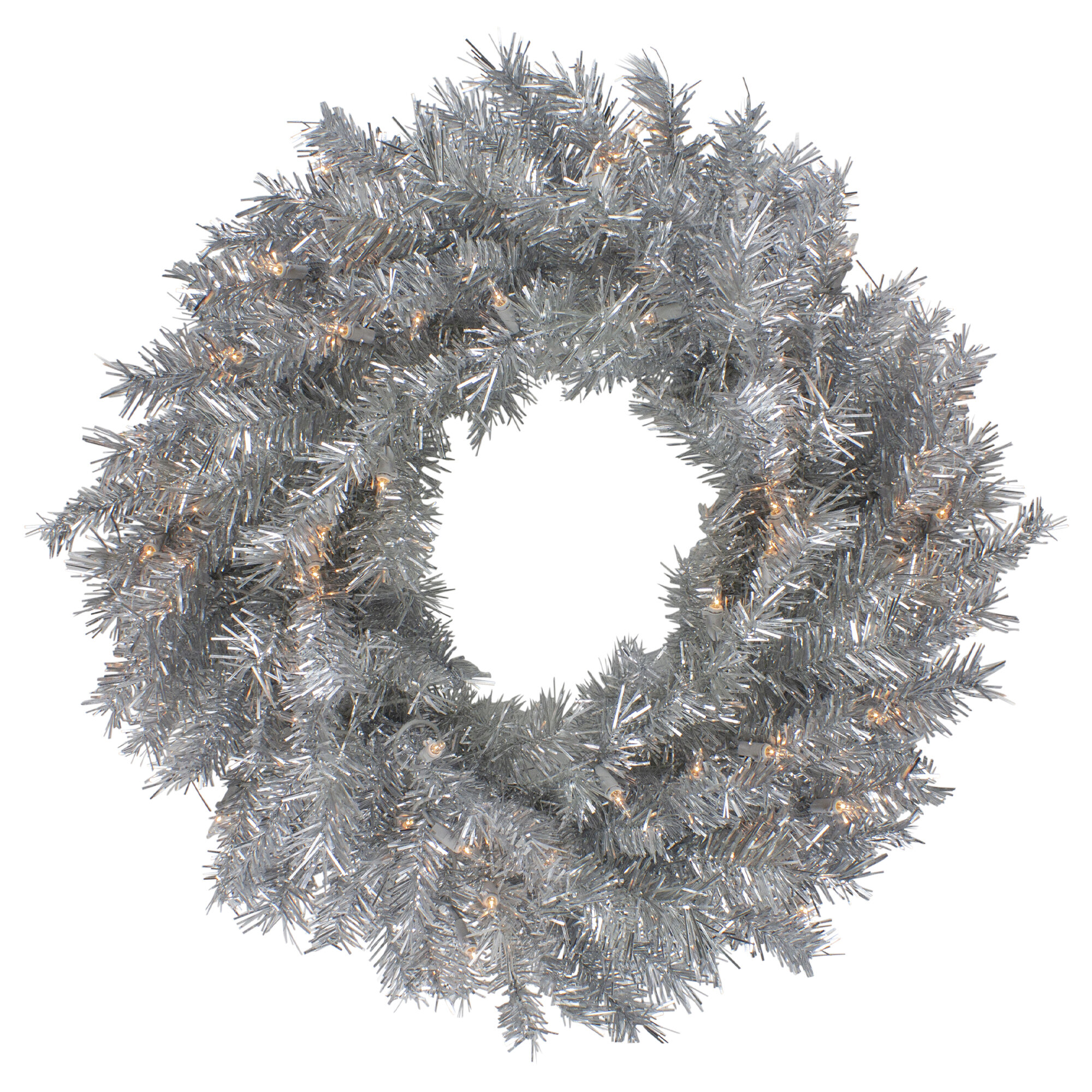 Northlight 24-in Indoor White Pine Artificial Christmas Wreath in the  Artificial Christmas Wreaths department at