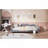 Full Size Upholstered Daybed, Sherpa Fabric Sofabed With Cloud-Shaped Backrest, No Box-Spring Needed, Gray-357622455