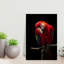 Curious Scarlet Macaw Colorful Vibrant Bird Nature Portrait Wall Art Print by Andi Halil - Print-136016316