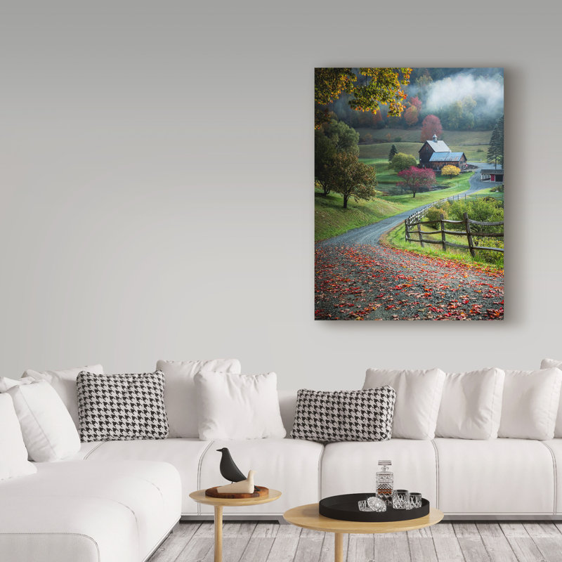 «Farm Landscape» Badgley, reproduction de photo sur toile tendue, H 19 po x l 14 po x P 2 po