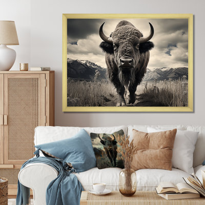 Bison Majestic Bison - Bison Canvas Print
