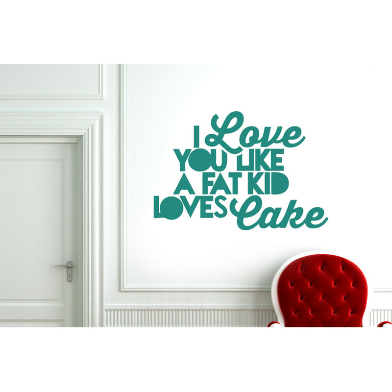 Non-Wall Damaging Wall Decal, Aqua Green, Large