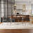 Extendable Dining Table with Metal Legs-232057026